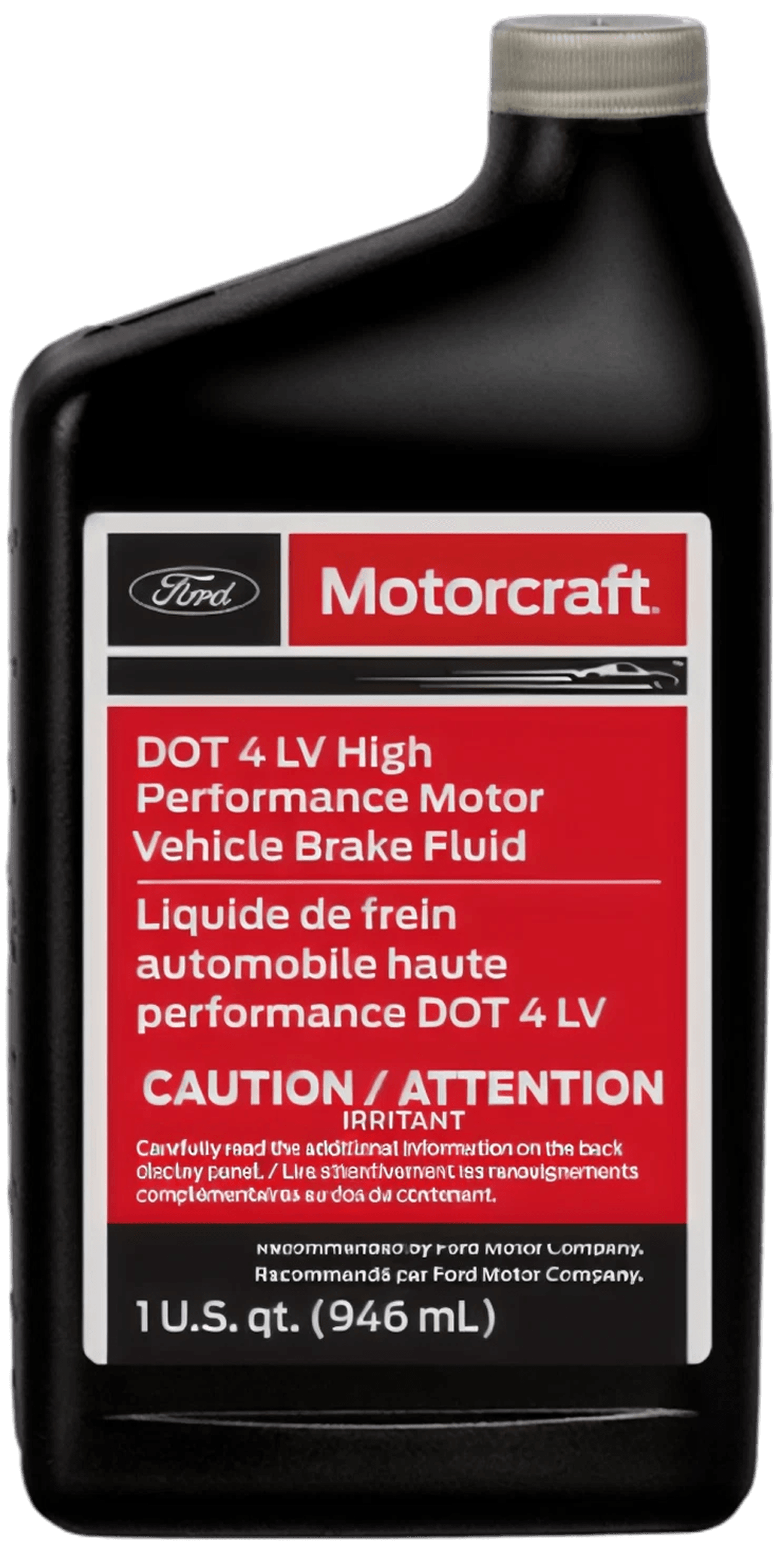 Motorcraft DOT 4 LV brake fluid for brake system service